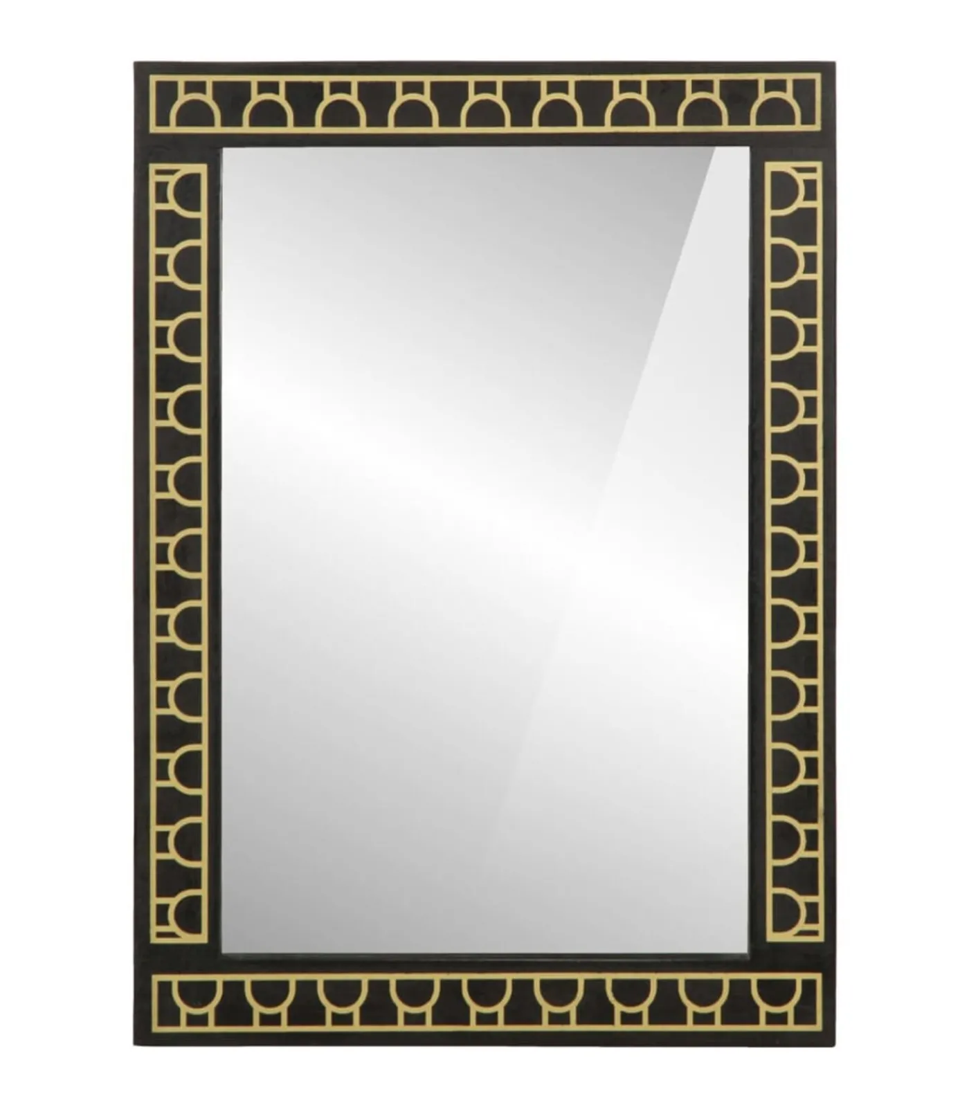 vidaXL Badkamerspiegel 50x70x2,5 cm massief mangohout en glas