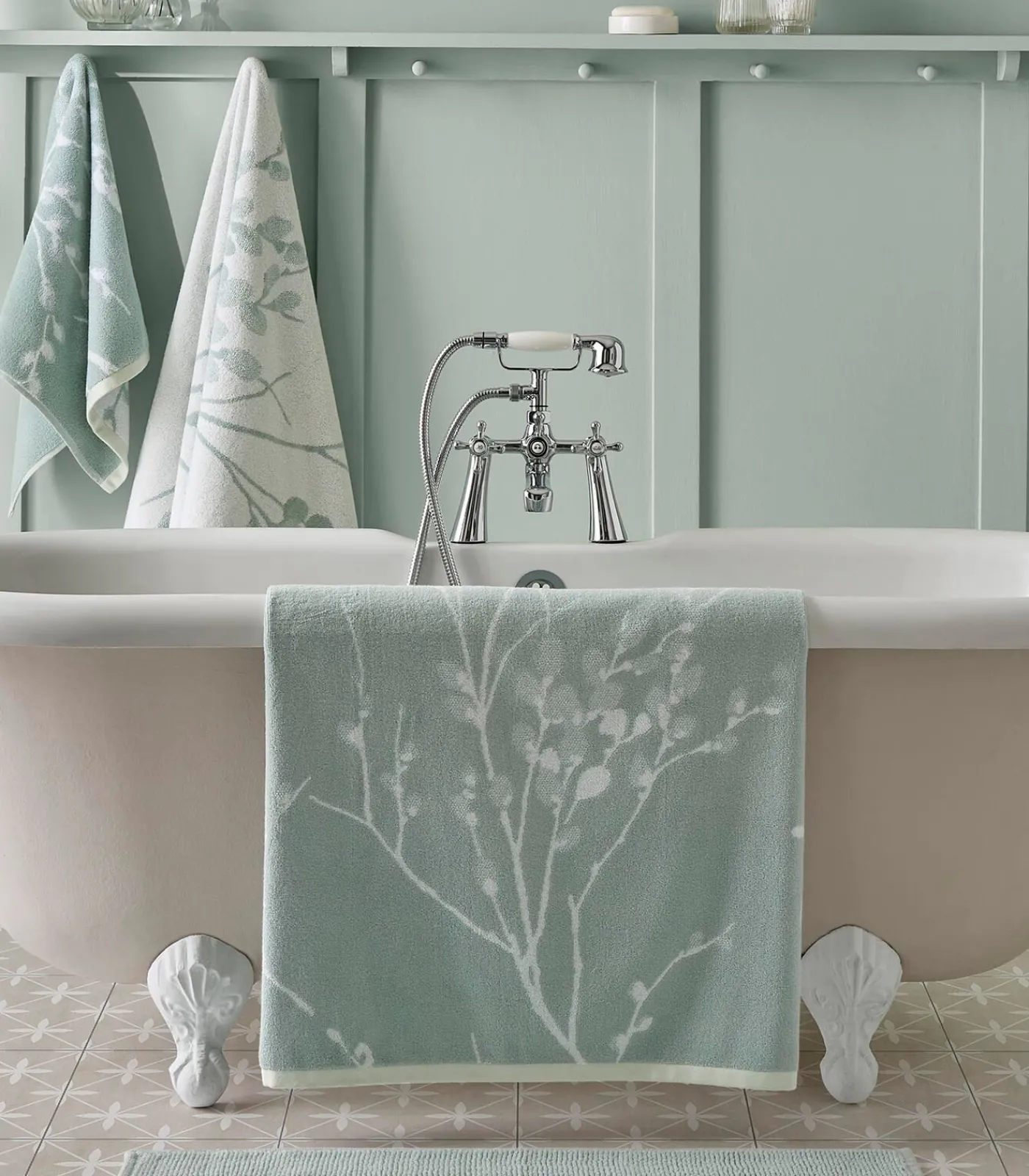 Best Badlaken Pussy Willow Duckegg Handdoeken