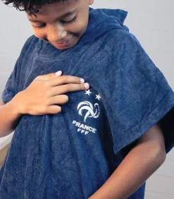 Outlet Badponcho voor kinderen van 100% katoen, LOGO Kinderen Ondergoed En Nachtmode