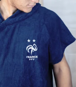 Heren FFF Badponcho voor kinderen van 100% katoen, LOGO