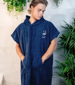 Heren FFF Badponcho voor kinderen van 100% katoen, LOGO