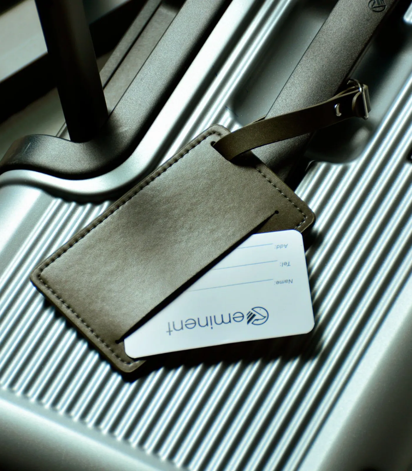 Eminent Bagagelabel Grijs
