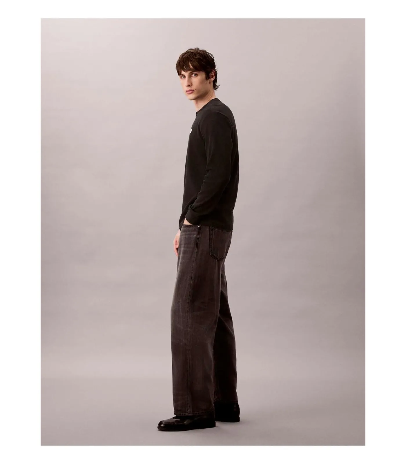 New Baggy Charcoal Ash J Heren Jeans