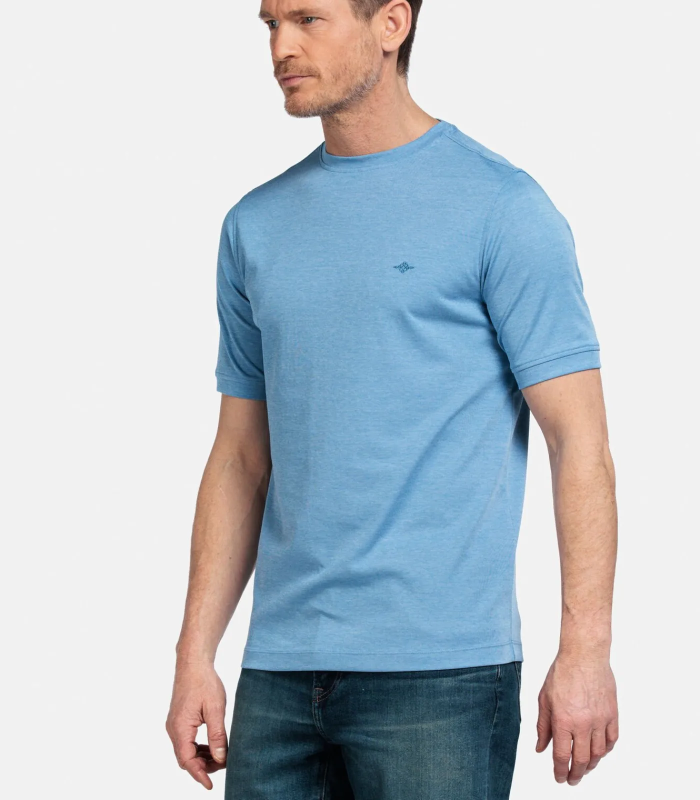 Heren Baileys Basic T-shirt – Delftsblauw