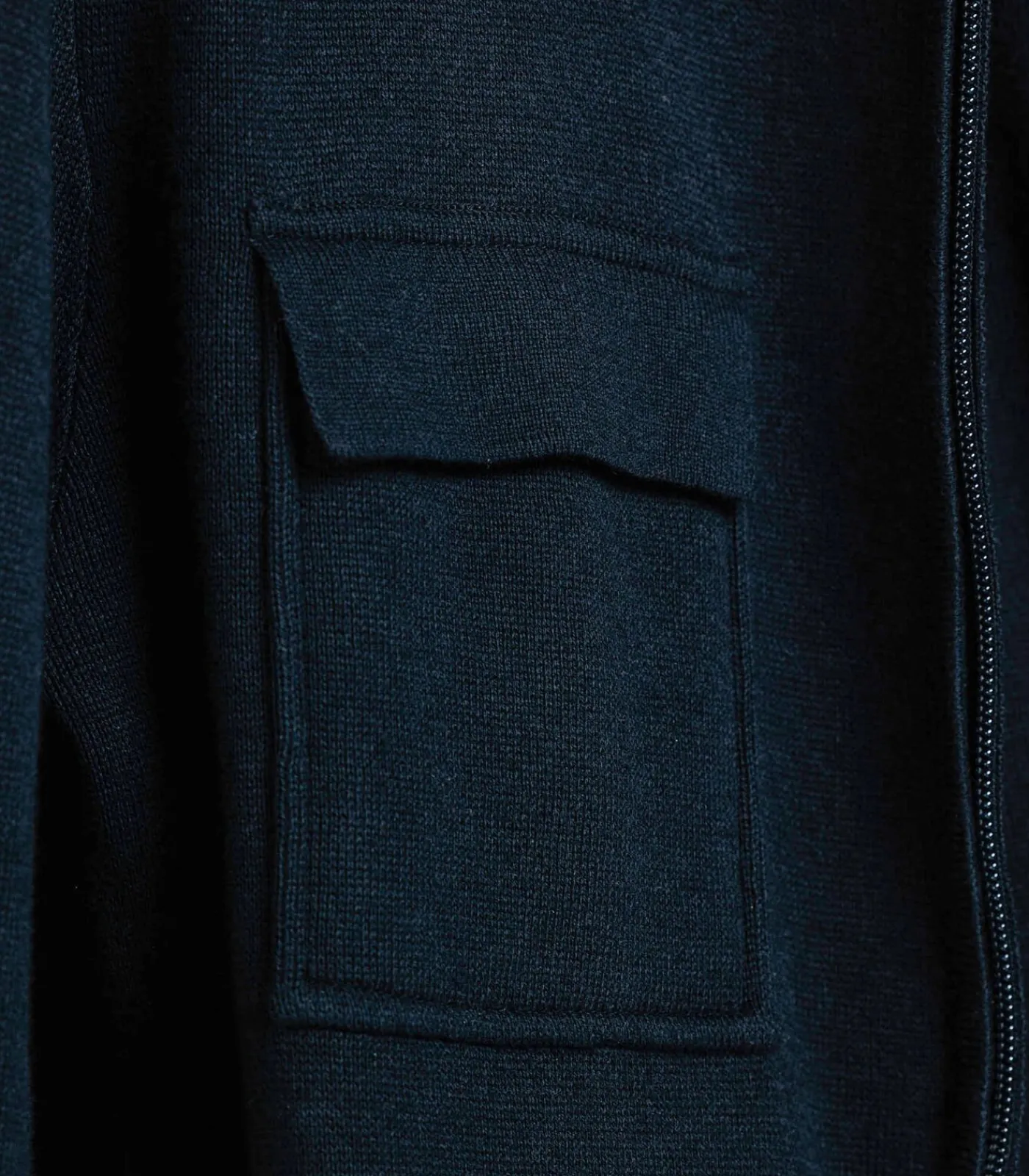 Heren Baileys Gebreid Vest met Rits – Navy