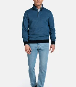 Heren Baileys Half-Zip Sweatshirt – Donkerblauw