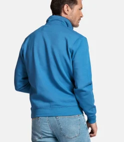 Heren Baileys Half-Zip Sweatshirt – Middenblauw