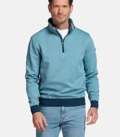 Heren Baileys Half-Zip Sweatshirt – Lichtblauw