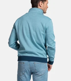 Heren Baileys Half-Zip Sweatshirt – Lichtblauw