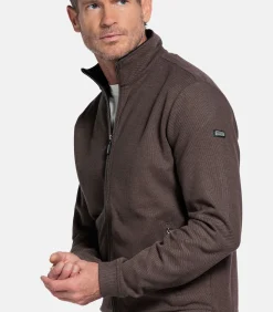 Clearance katoenen vest - Taupe Heren Truien & Cardigans