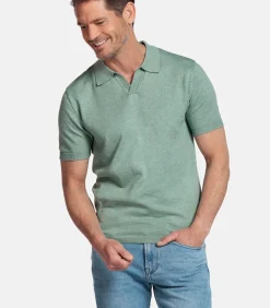 Clearance Knitted Polo – Lichtgroen Heren Truien & Cardigans