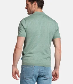 Clearance Knitted Polo – Lichtgroen Heren Truien & Cardigans