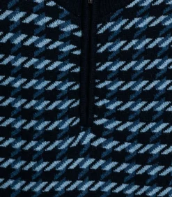 Online lamswollen trui - Blauw Heren Truien & Cardigans