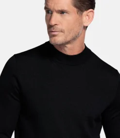 Heren Baileys merinowollen pullover - Zwart