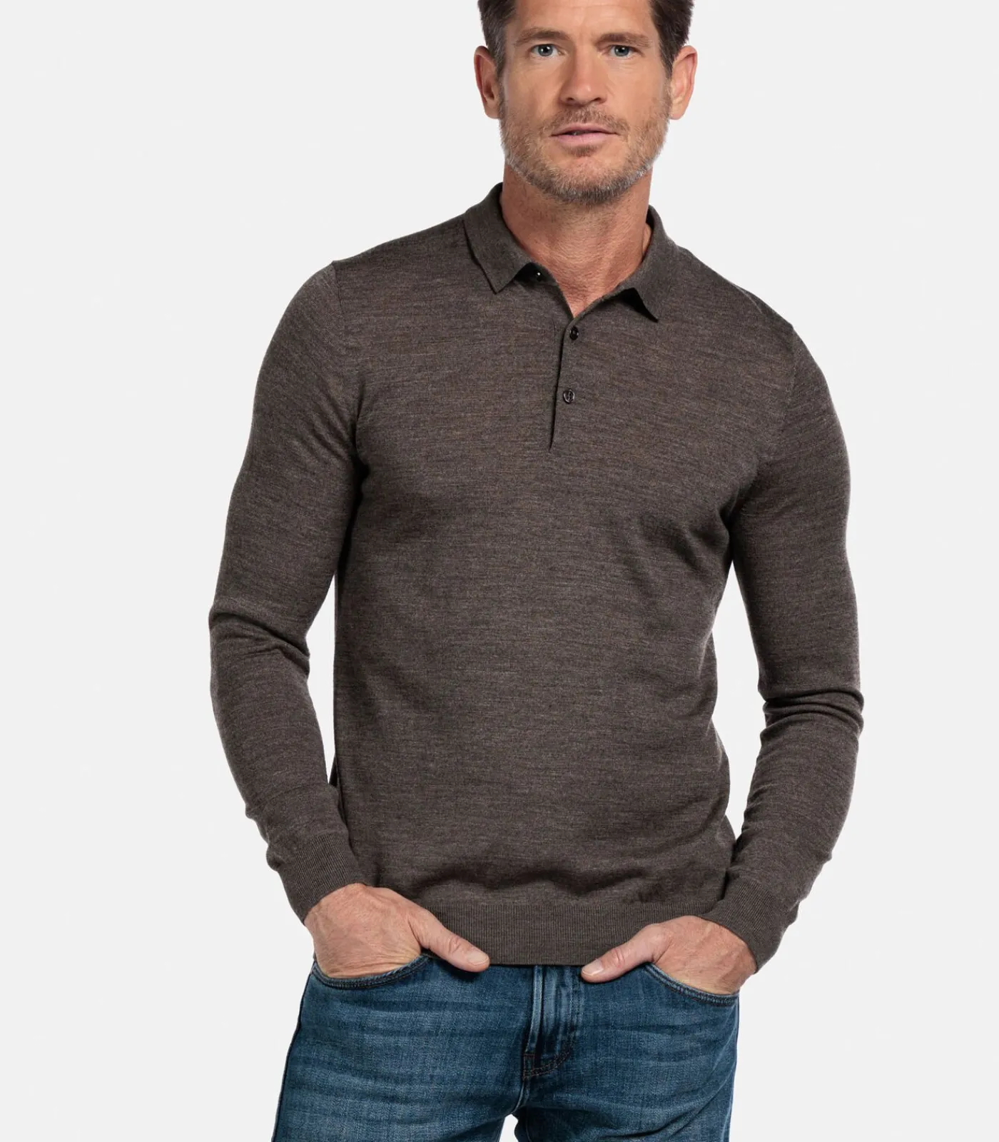 Heren Baileys Pullover - Donker Taupe