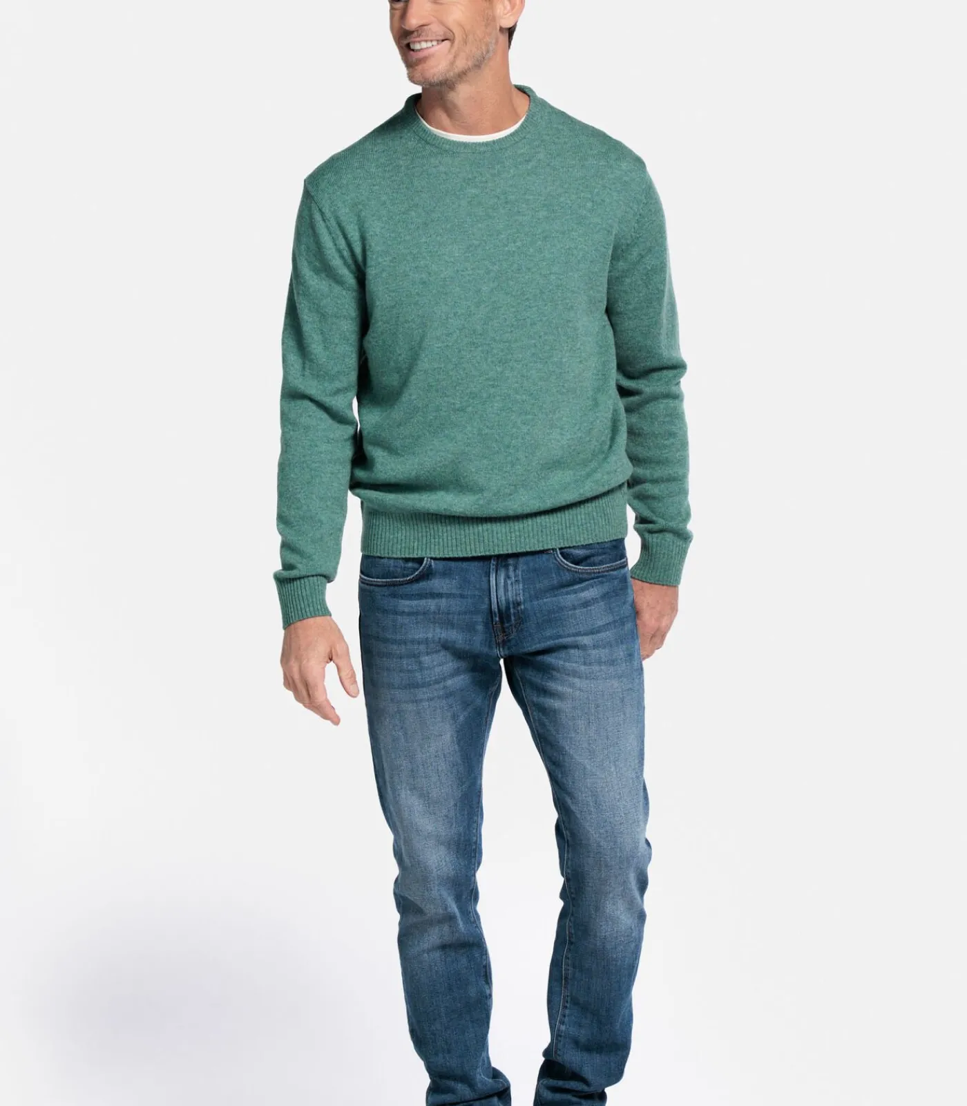 Clearance Pullover - Donkergroen Heren Truien & Cardigans