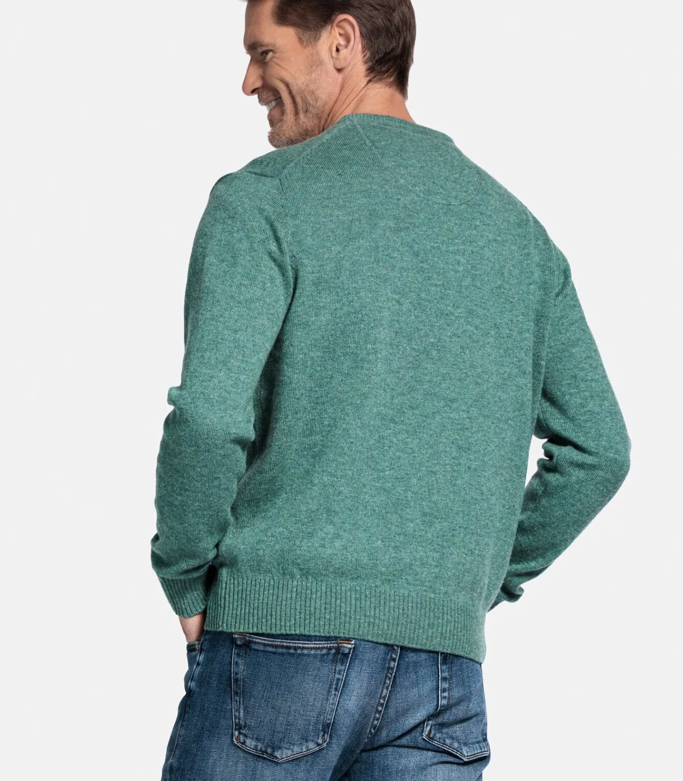Clearance Pullover - Donkergroen Heren Truien & Cardigans