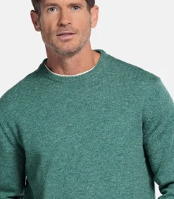 Clearance Pullover - Donkergroen Heren Truien & Cardigans