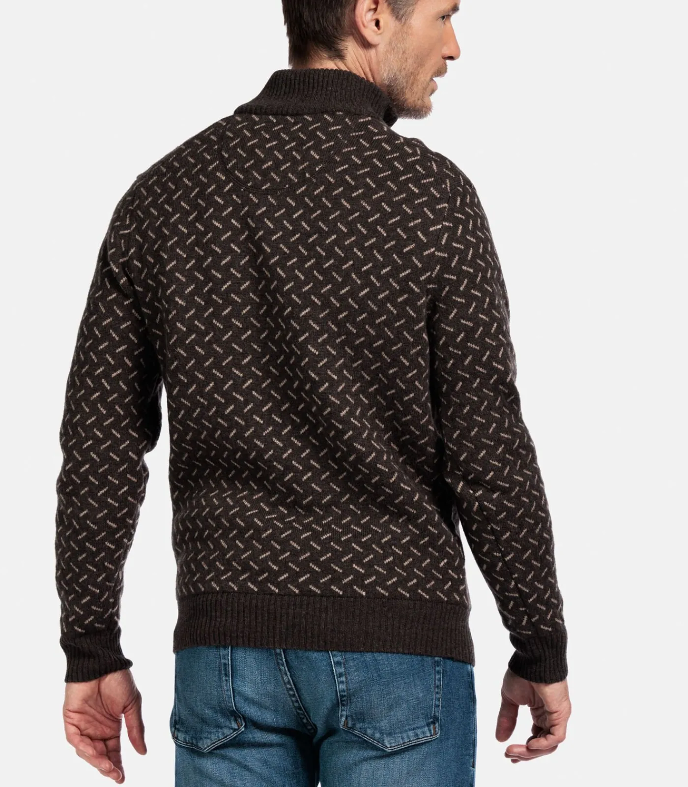 Heren Baileys Pullover met print - Bruin