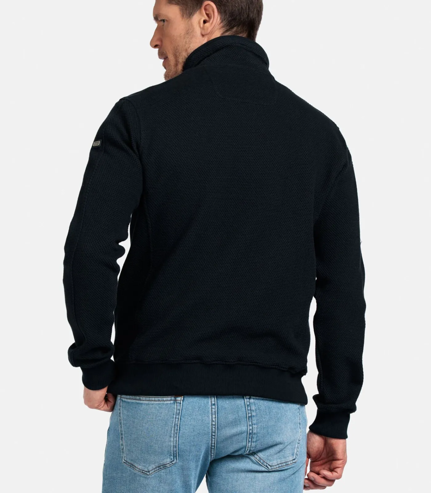 Outlet Sportief Sweatvest – Navy Heren Truien & Cardigans