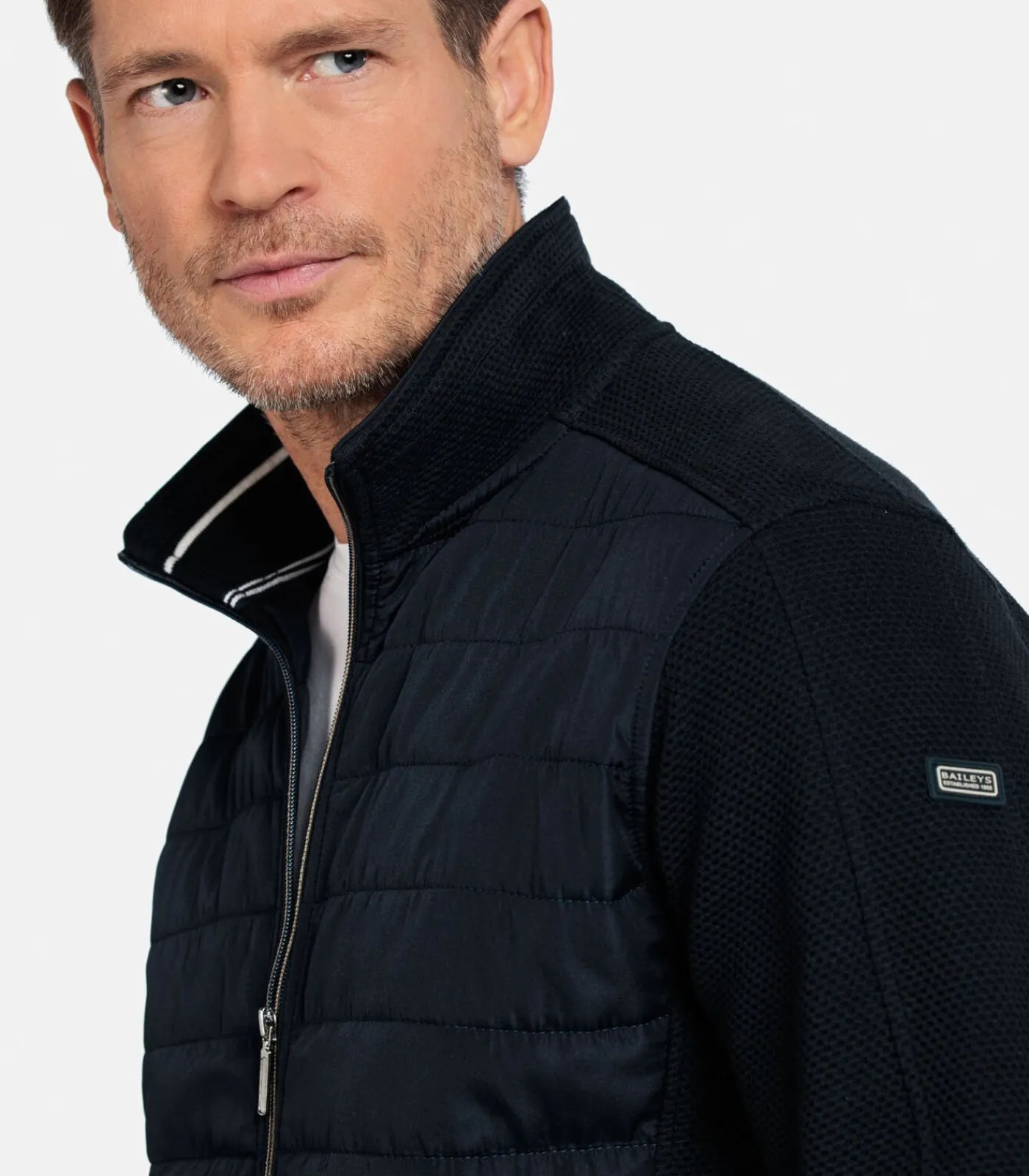 Outlet Sportief Sweatvest – Navy Heren Truien & Cardigans