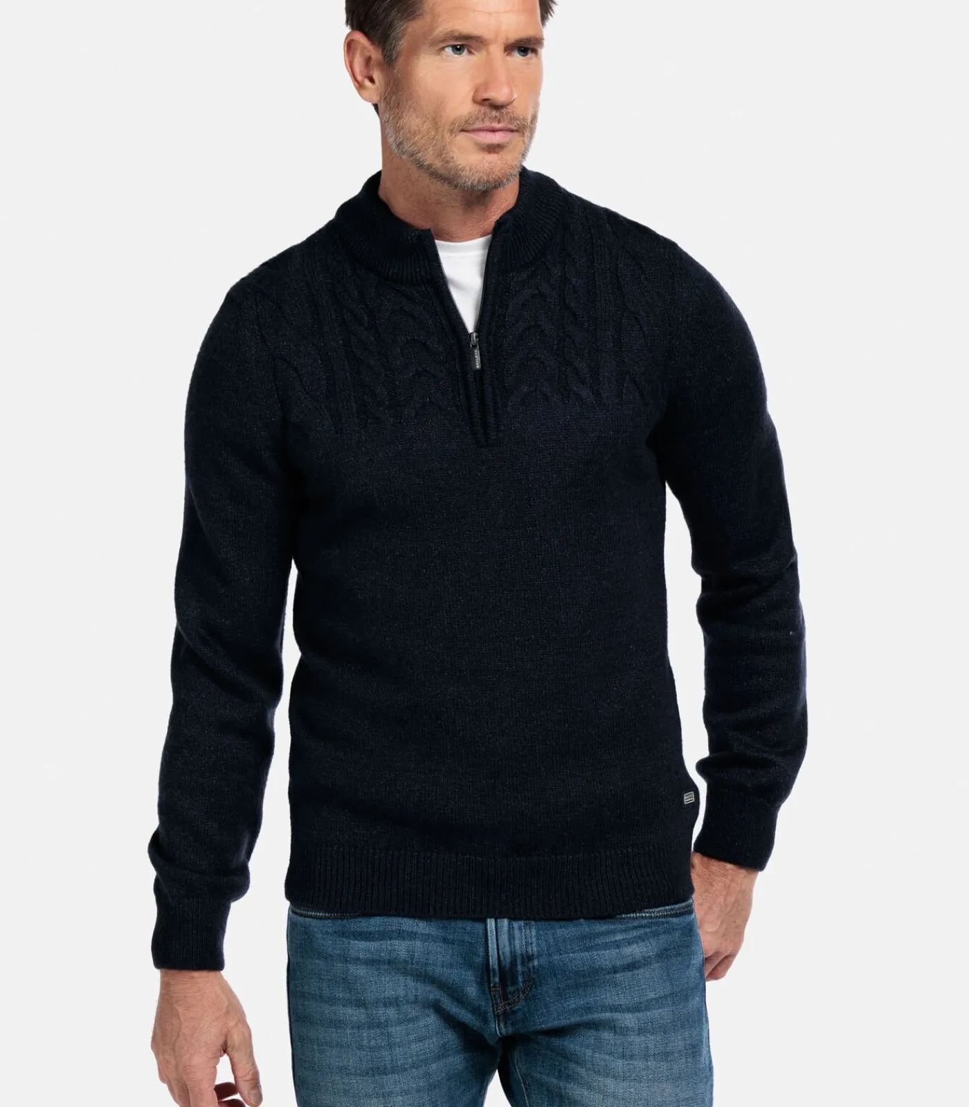 Heren Baileys sportief vest - Navy