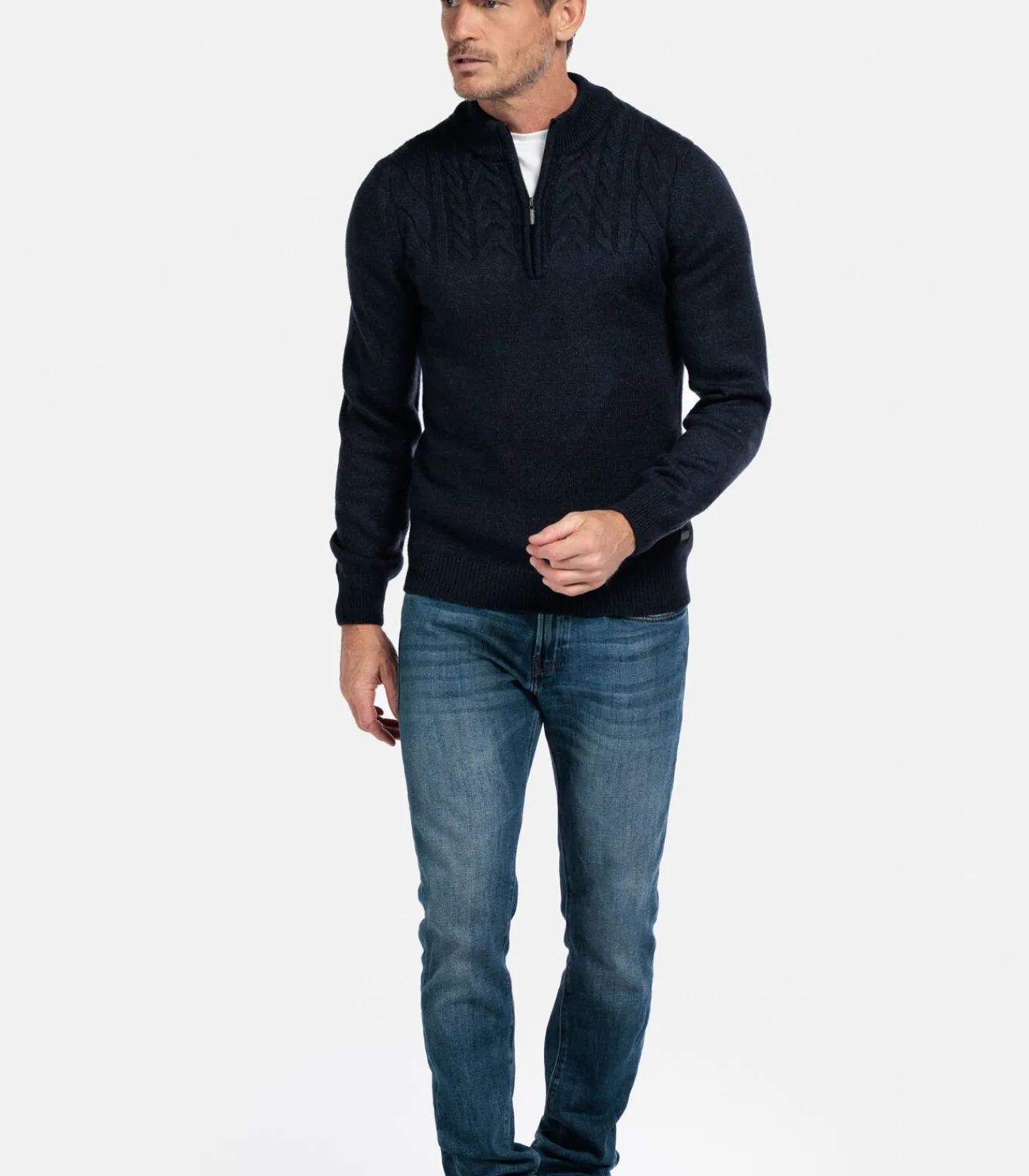 Heren Baileys sportief vest - Navy