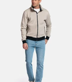 Heren Baileys Sweatvest met Rits – Beige