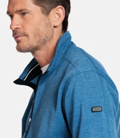 Clearance Two-tone sweatvest - Donkerblauw Heren Truien & Cardigans