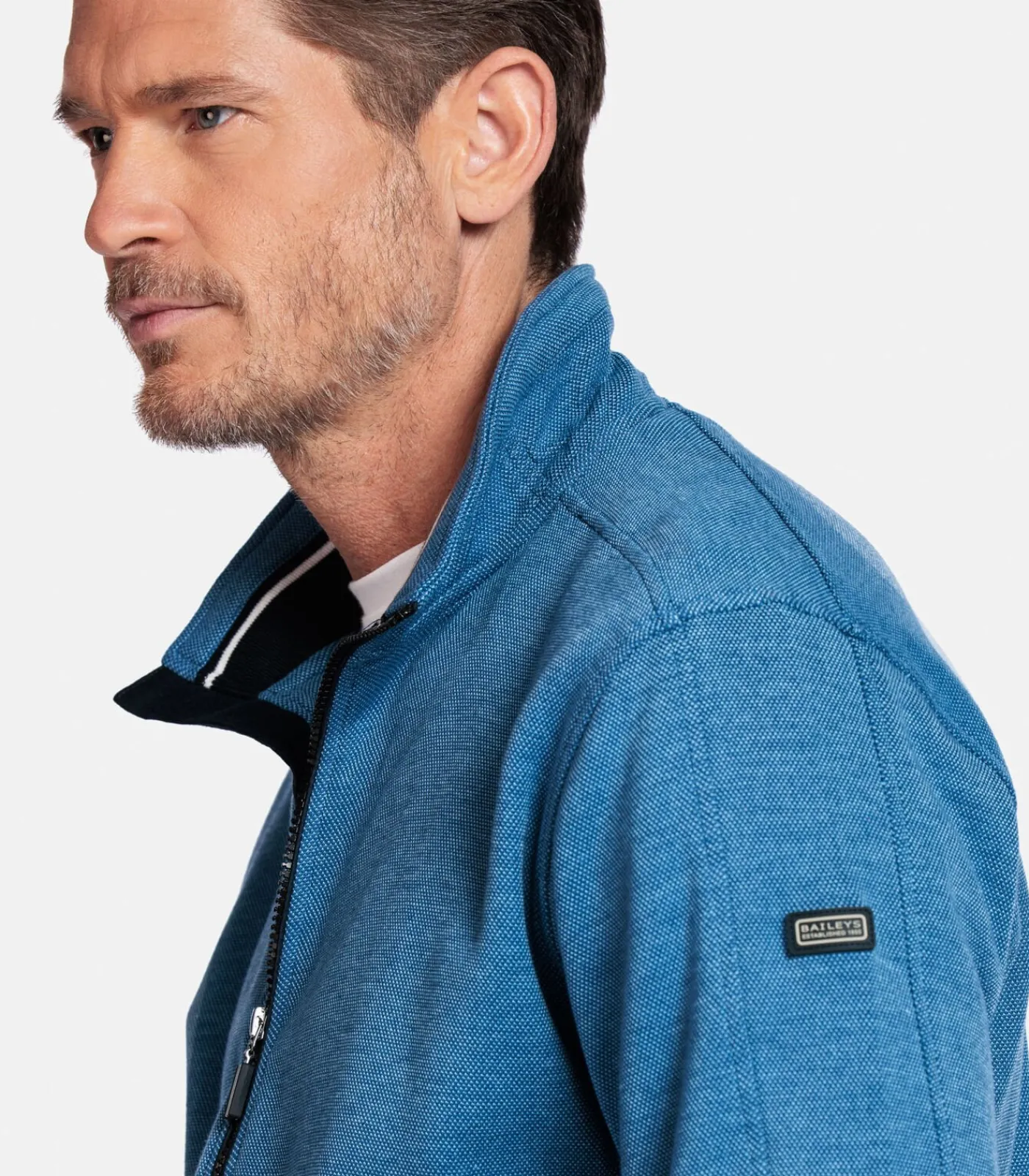 Clearance Two-tone sweatvest - Donkerblauw Heren Truien & Cardigans