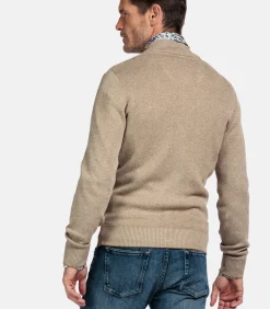 two-tone vest - Camel Heren Truien & Cardigans