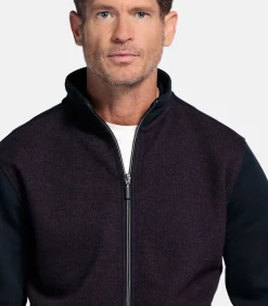 Hot two-tone vest - Deep Mauve Heren Truien & Cardigans