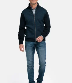 Heren Baileys two-tone vest - Navy