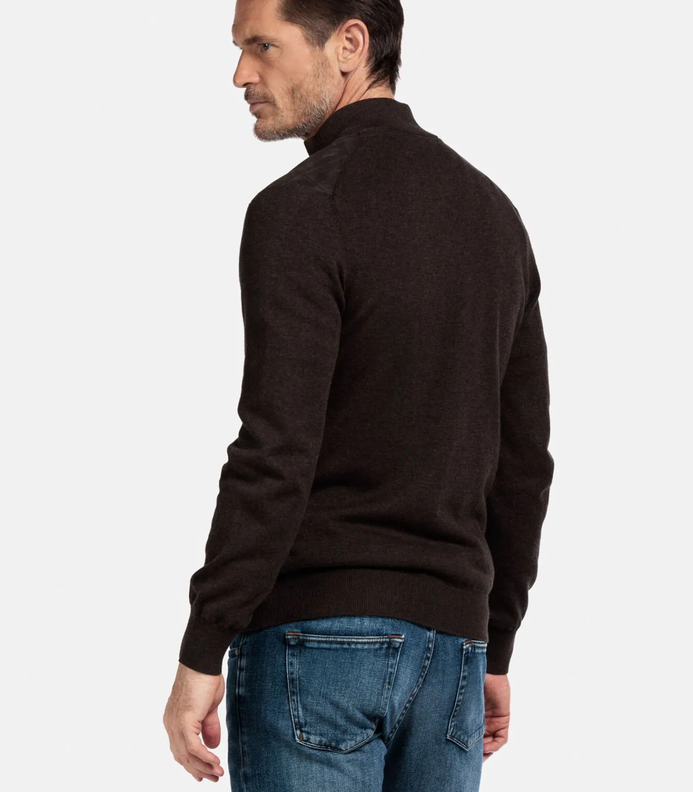 Outlet Vest – Donkerbruin Heren Truien & Cardigans