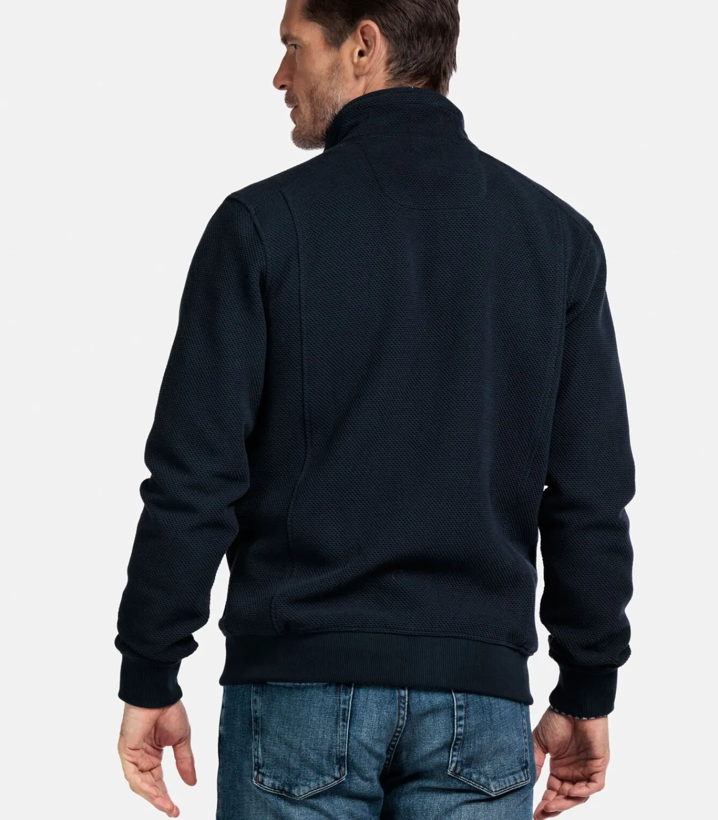 Hot Vest met Structuur – Navy Heren Truien & Cardigans