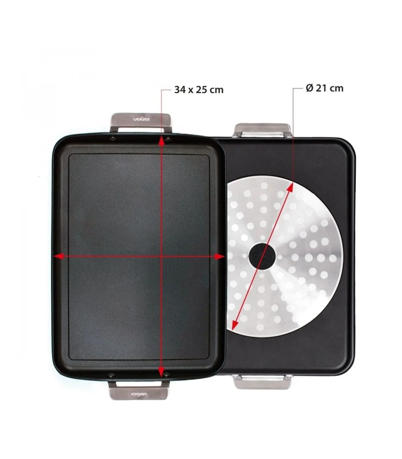 Valira Bakplaat Aire- 34 x 25 cm - standaard anti-aanbaklaag