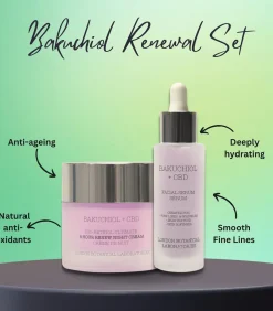 London Botanical laboratories Bakuchiol bio retinol nachtcrème + Bakuchiol Anti-Aging serum