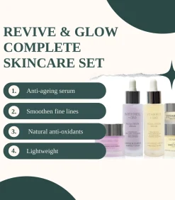 London Botanical laboratories Bakuchiol Serum, Vitamine C Serum, Vitamine C dagcrème, Bakuchiol Nachtcrème, Vitamine C oog