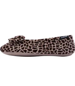 DAMES ISOTONER Ballerina pantoffels Giraffe strik