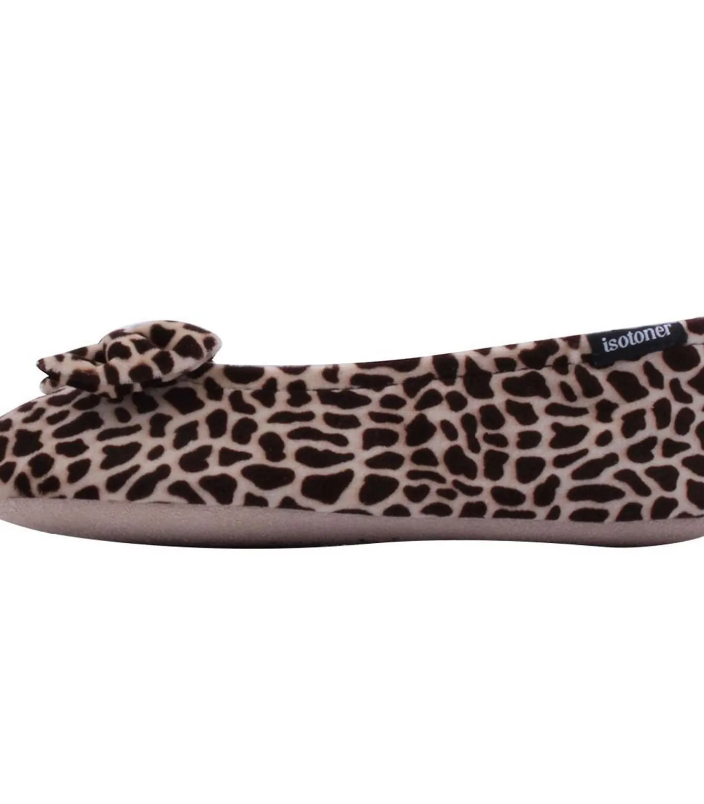 DAMES ISOTONER Ballerina pantoffels Giraffe strik