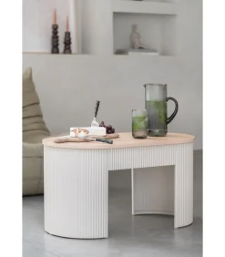 Bank Estriado - Grijs - 80x40x42cm Zetels