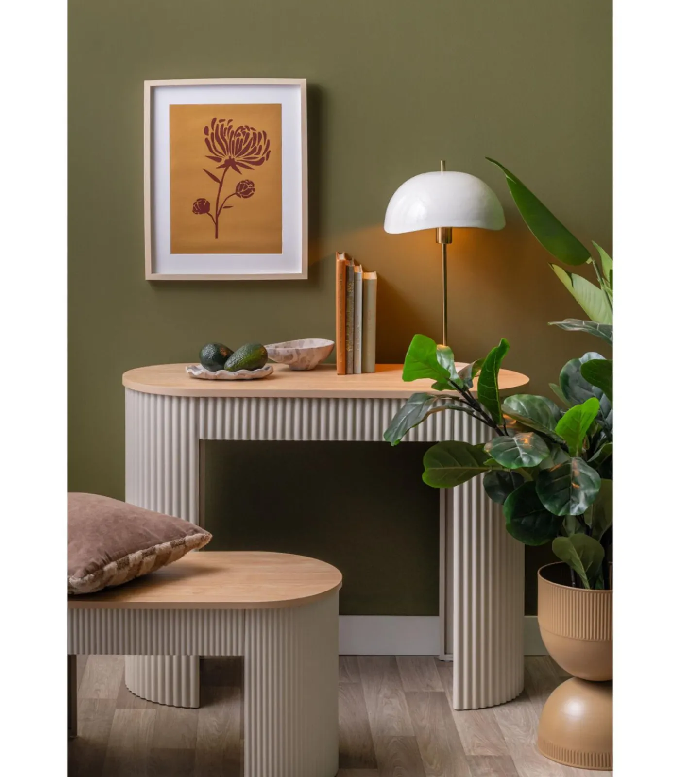 Bank Estriado - Grijs - 80x40x42cm Zetels