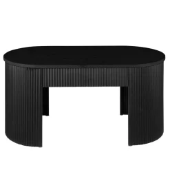 Leitmotiv Bank Estriado - Zwart - 80x40x42cm