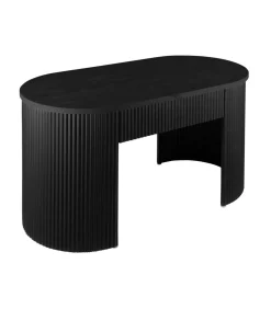 Leitmotiv Bank Estriado - Zwart - 80x40x42cm