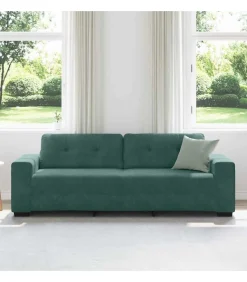 Best Bank met kussen Donkergroen Fluweel Zetels