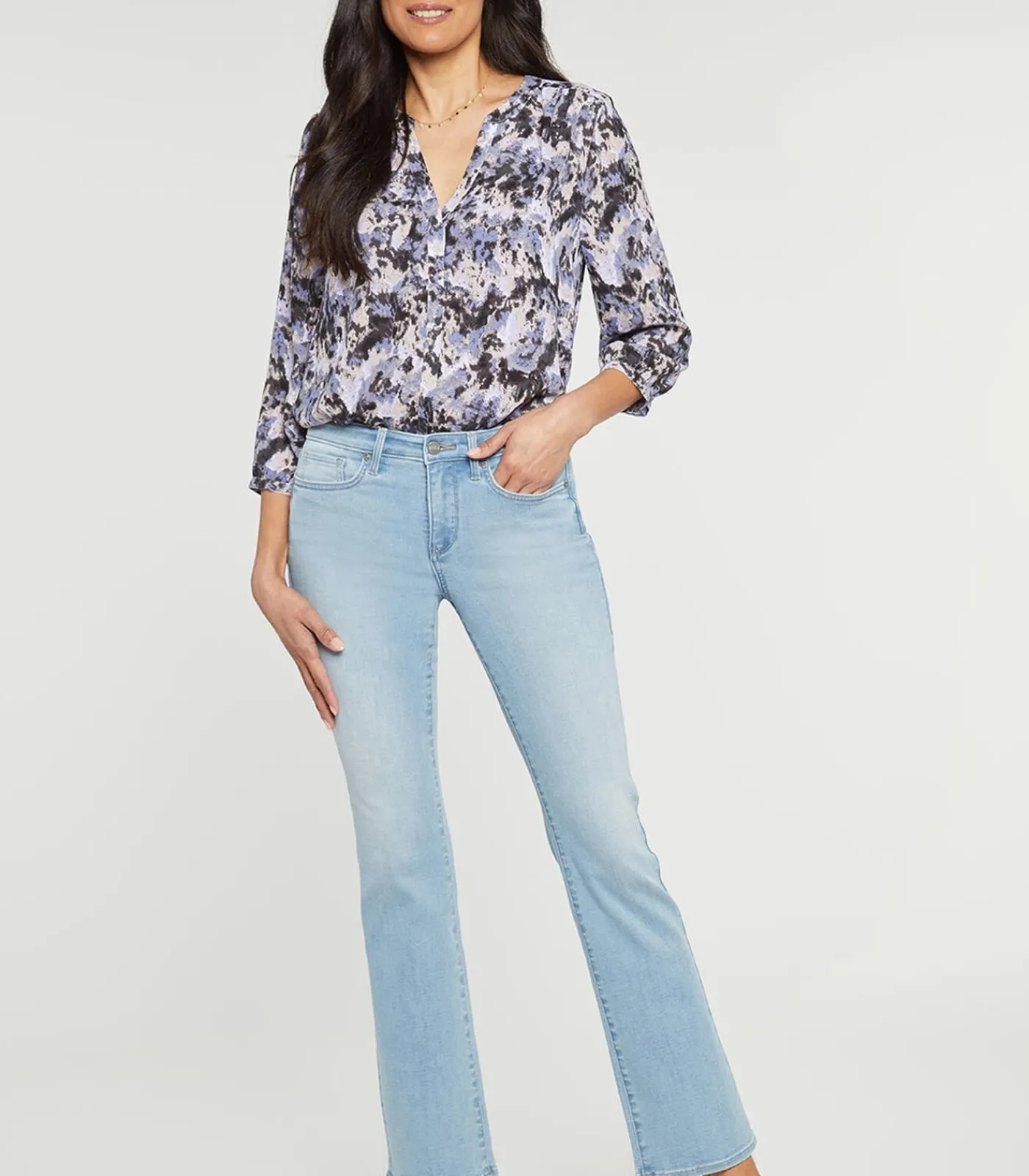 DAMES NYDJ Barbara Bootcut Jeans Lichtblauw Premium Denim