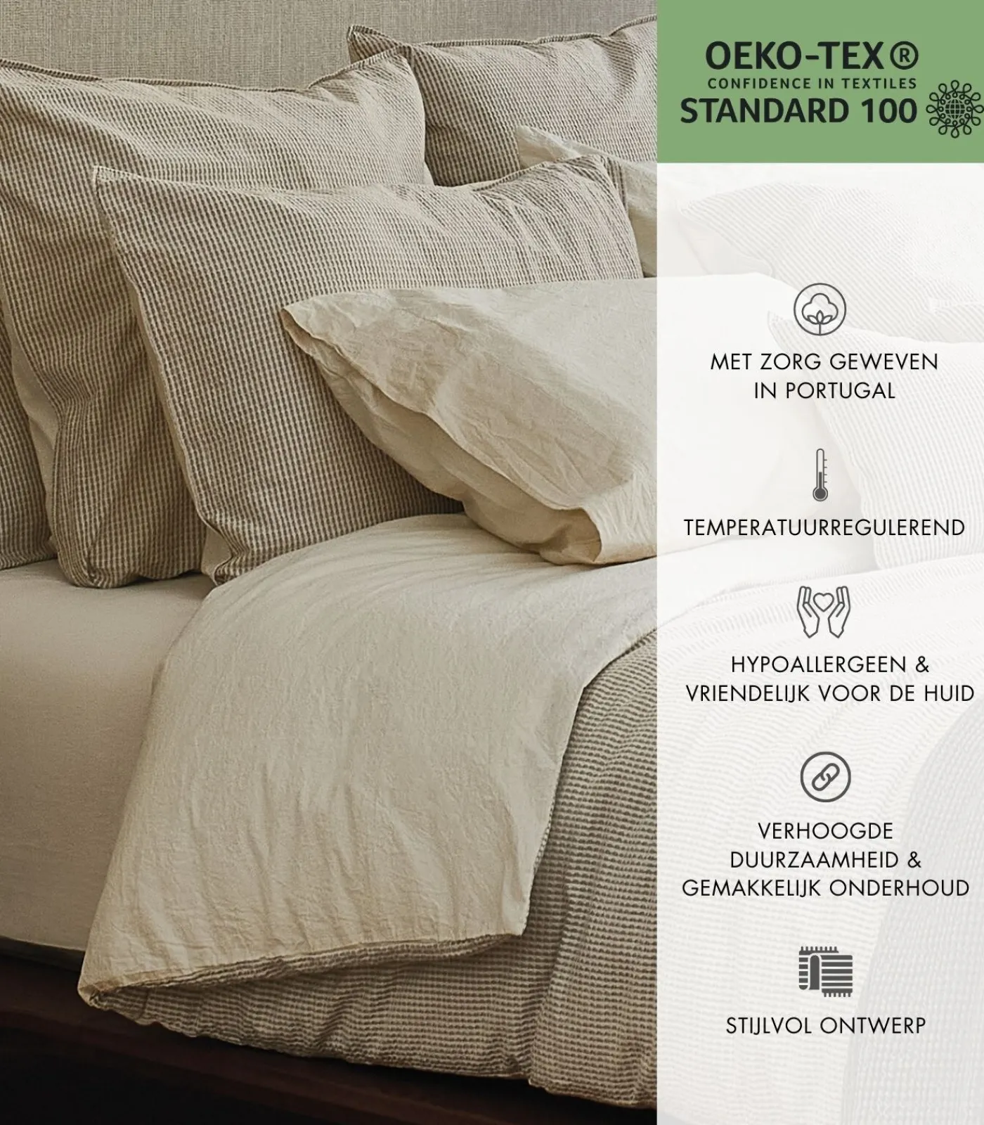 SOWL BARCELONA Hoeslaken. Jacquard Katoen