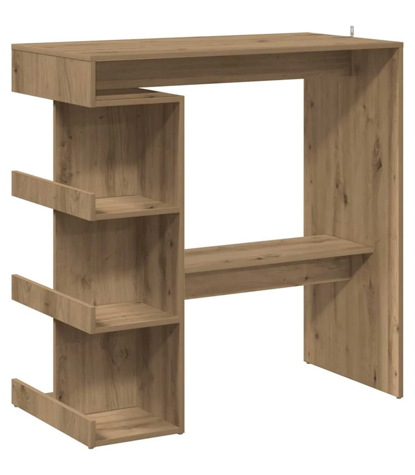 Best Bartafel met opbergrek 100x48x101,5 cm artisanaal eikenkleurig Tafels