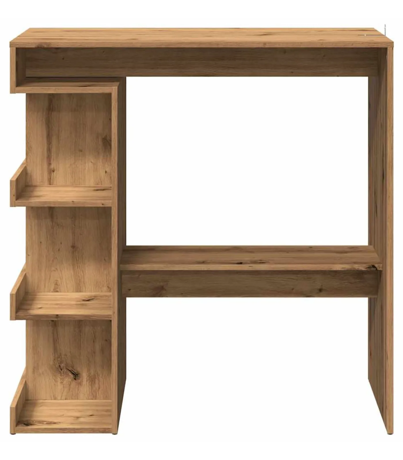 Best Bartafel met opbergrek 100x48x101,5 cm artisanaal eikenkleurig Tafels
