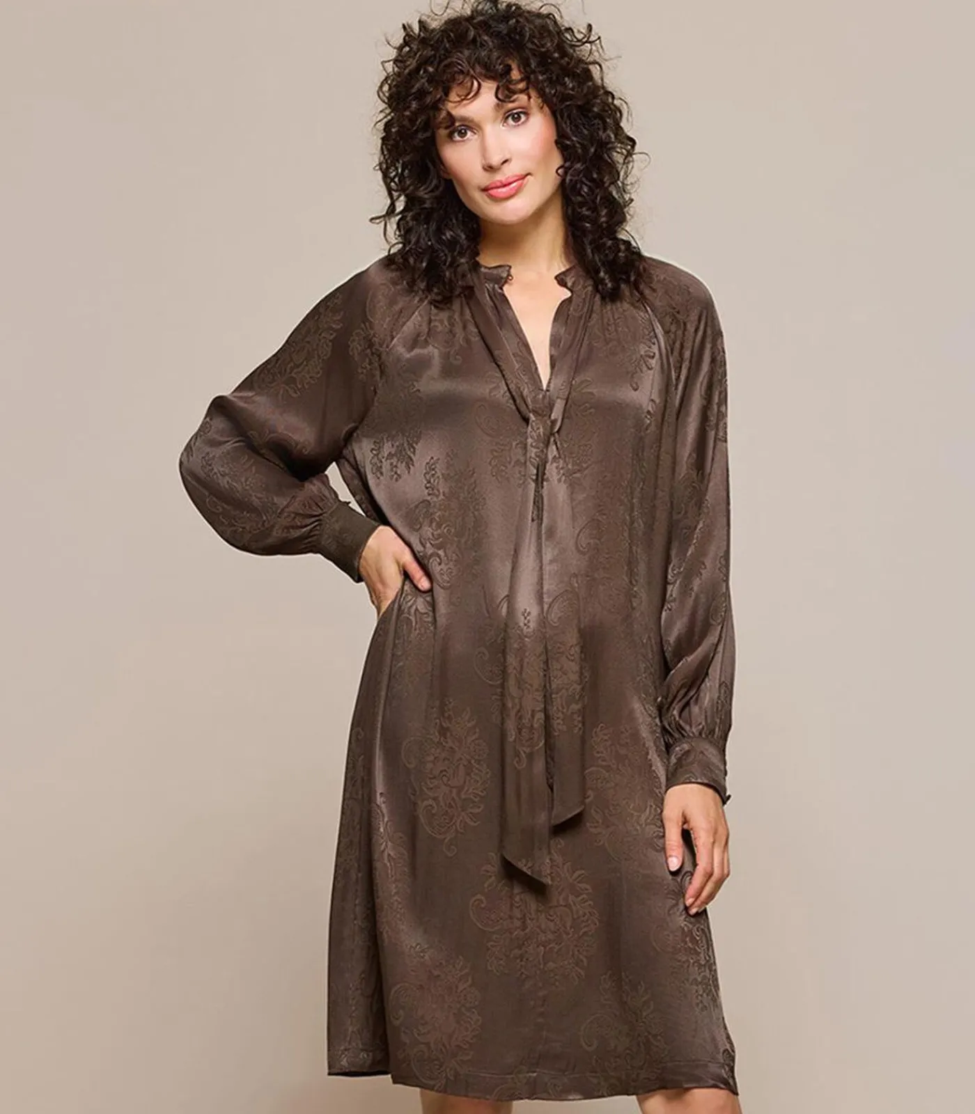 Hot Bayville Tuniek Donkerbruin DAMES Overhemden & Blouses